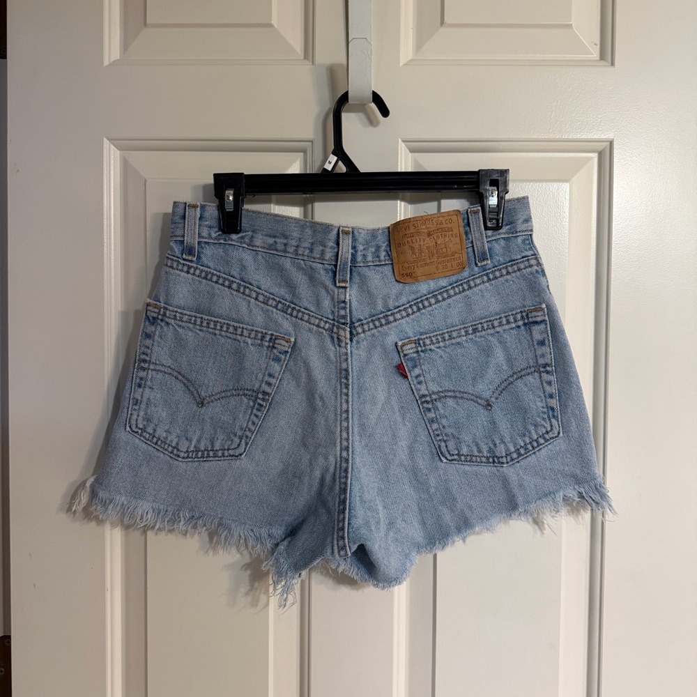 Levi's 501 Distressed Cut-Off Jean Shorts Classic Wash